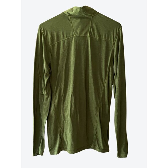 Outdoor Research Women's Medium Long Sleeve 1/4 Zip Baselayer Top Green - Picture 6 of 8